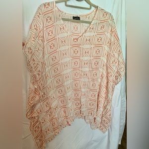 Gauze poncho/ beach coverup NWOT